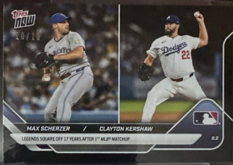 Max Scherzer / Clayton Kershaw [Black Foil] #535