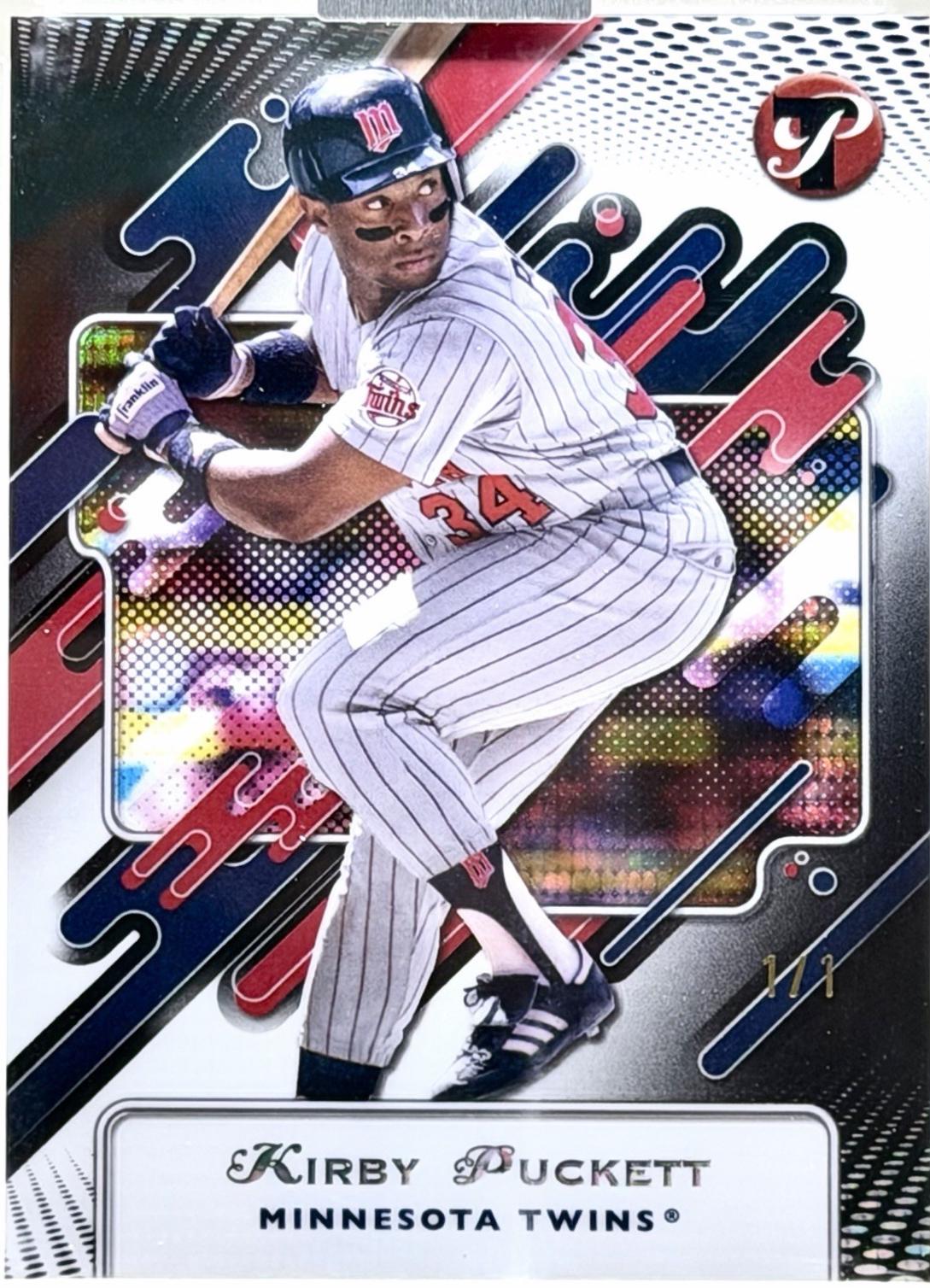 Kirby Puckett [Encased Black Refractor] #173