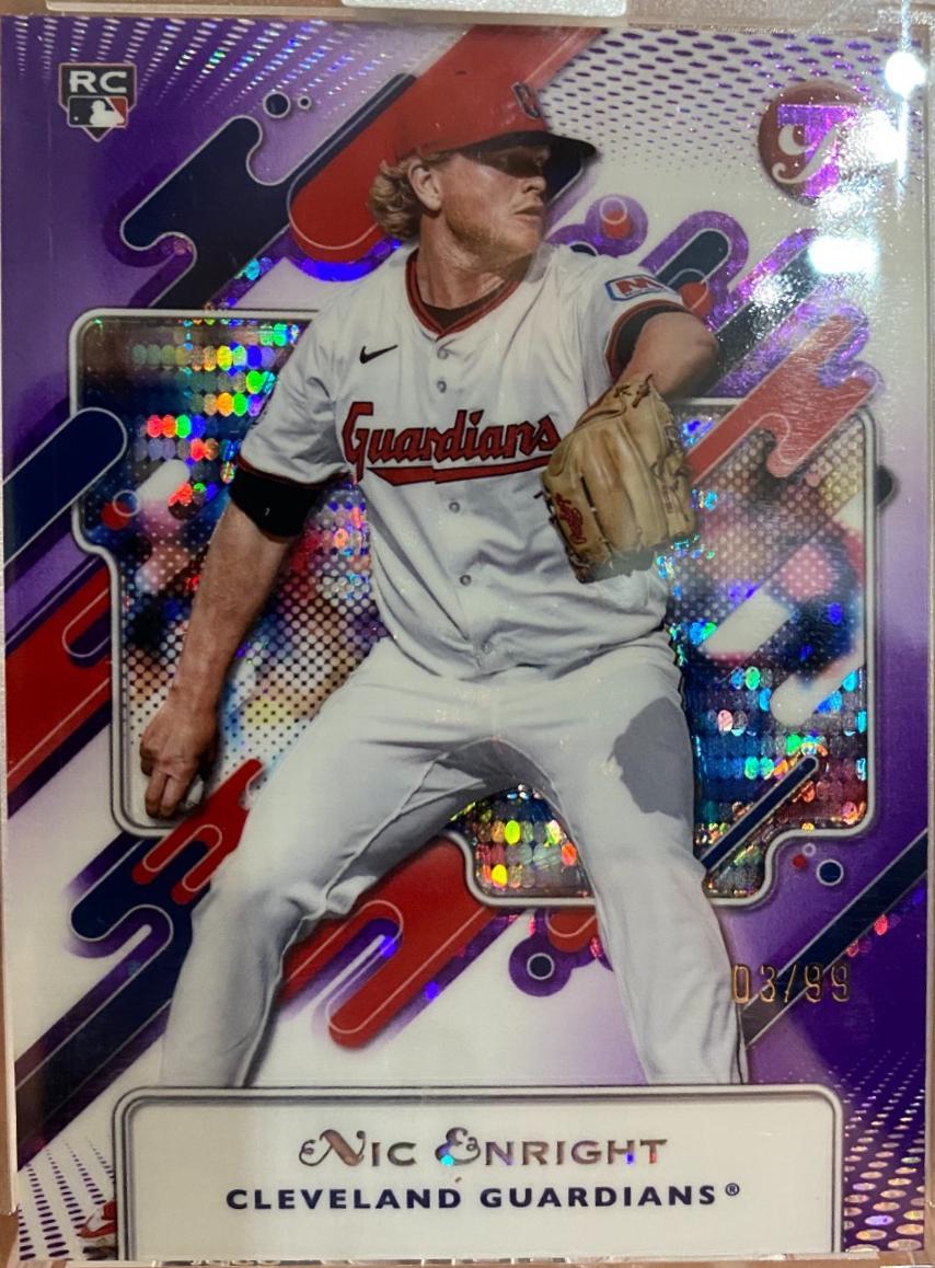Nic Enright [Encased Purple Refractor] #9