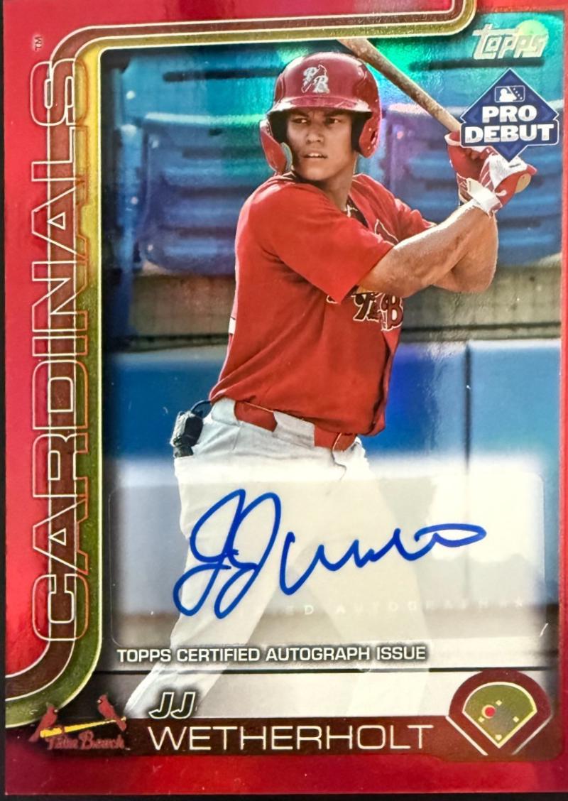 JJ Wetherholt [Red Autograph] #PD-94