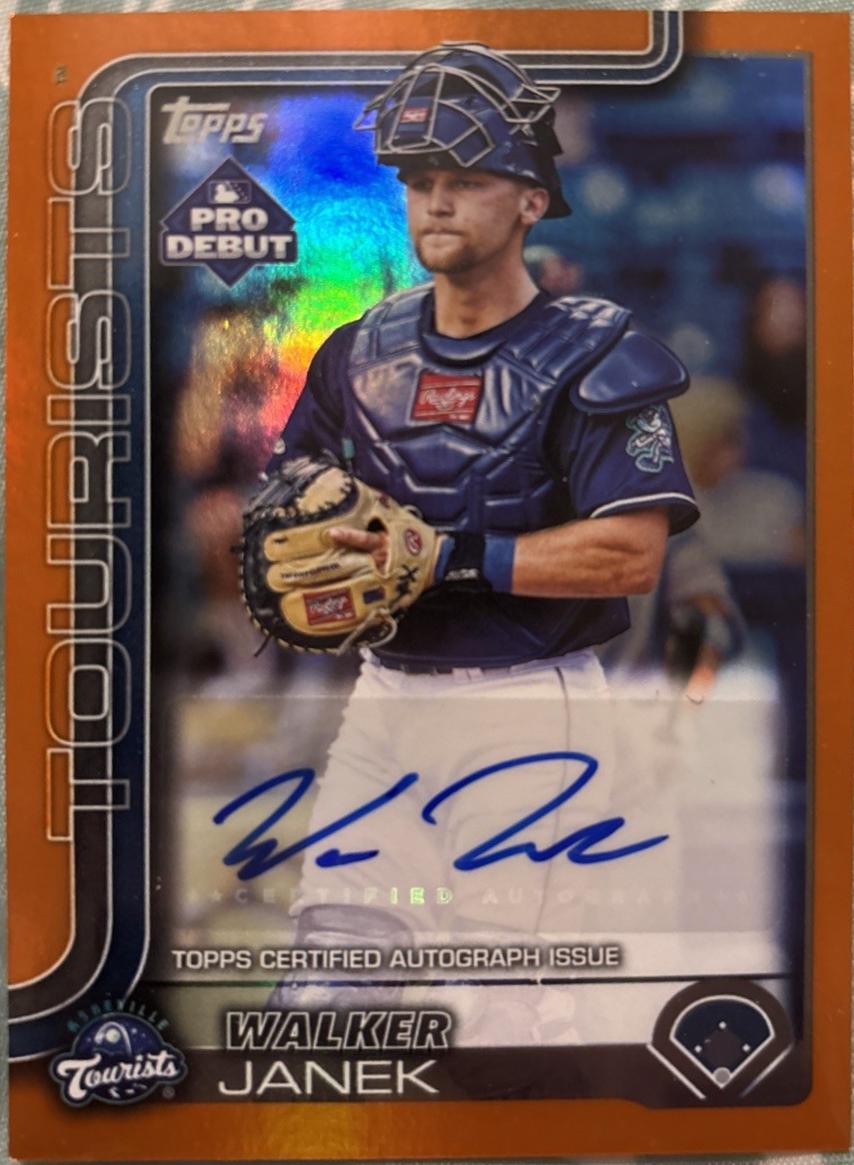 Walker Janek [Orange Autograph] #PD-19