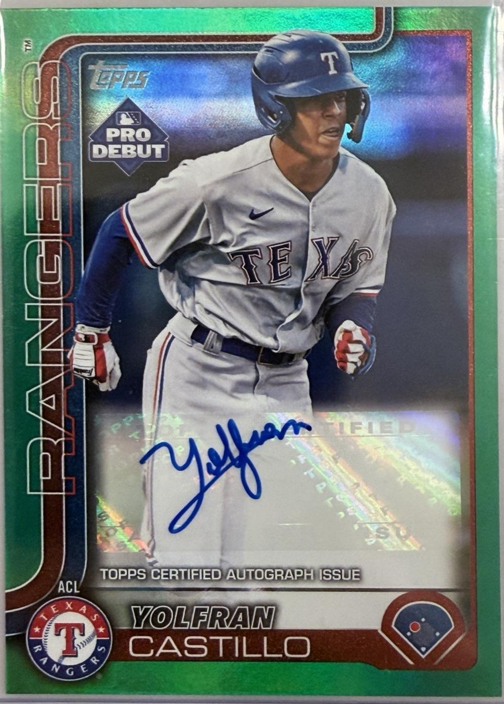 Yolfran Castillo [Green Autograph] #PD-51