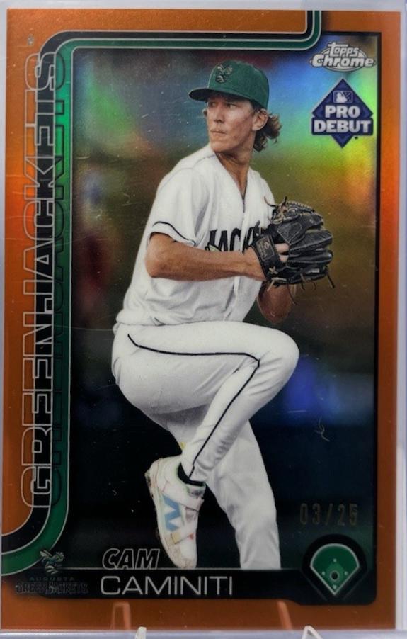 Cam Caminiti [Orange Lava Refractor Autograph] #PDC-16