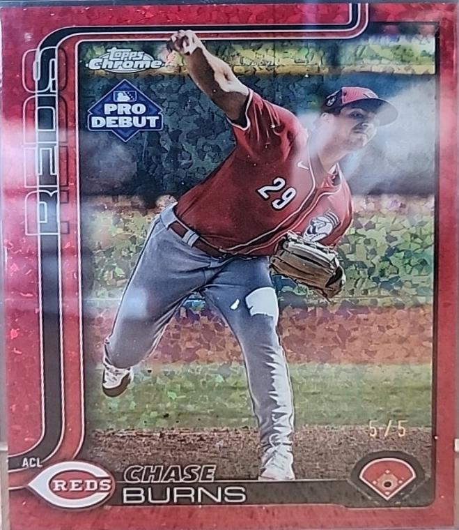 Chase Burns [Red Refractor] #PDC-169