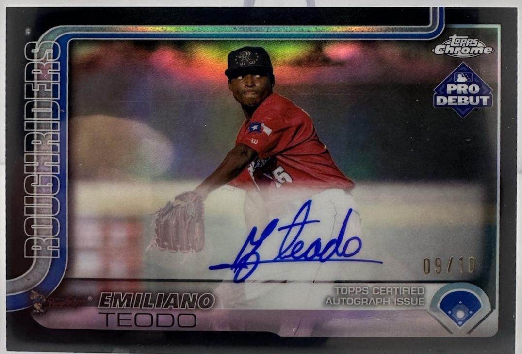 Emiliano Teodo [Black Refractor Autograph] #PDC-95