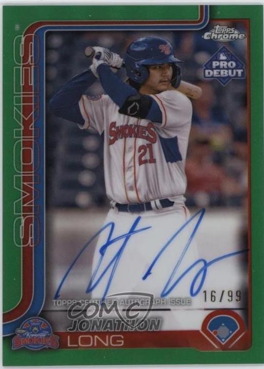 Jonathon Long [Green Refractor Autograph] #PDC-162