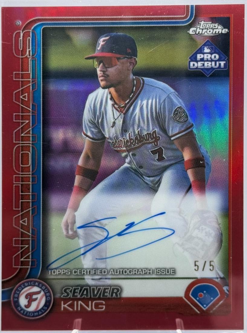 Seaver King [Red Refractor Autograph] #PDC-123
