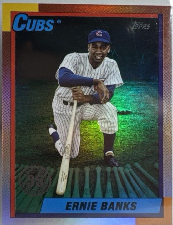 Ernie Banks [Green Crackle Foil] #U90-29