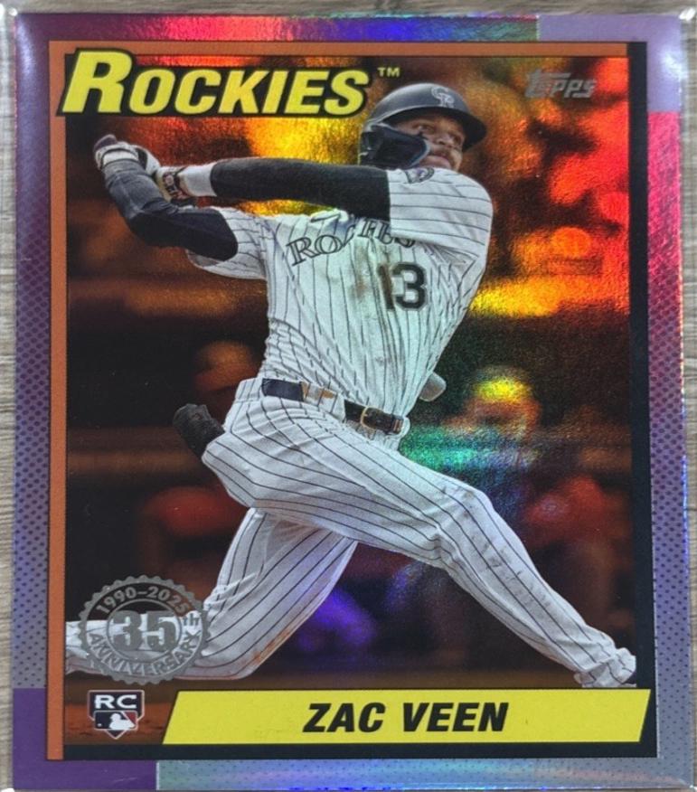Zac Veen [Orange Crackle Foil] #U90-34