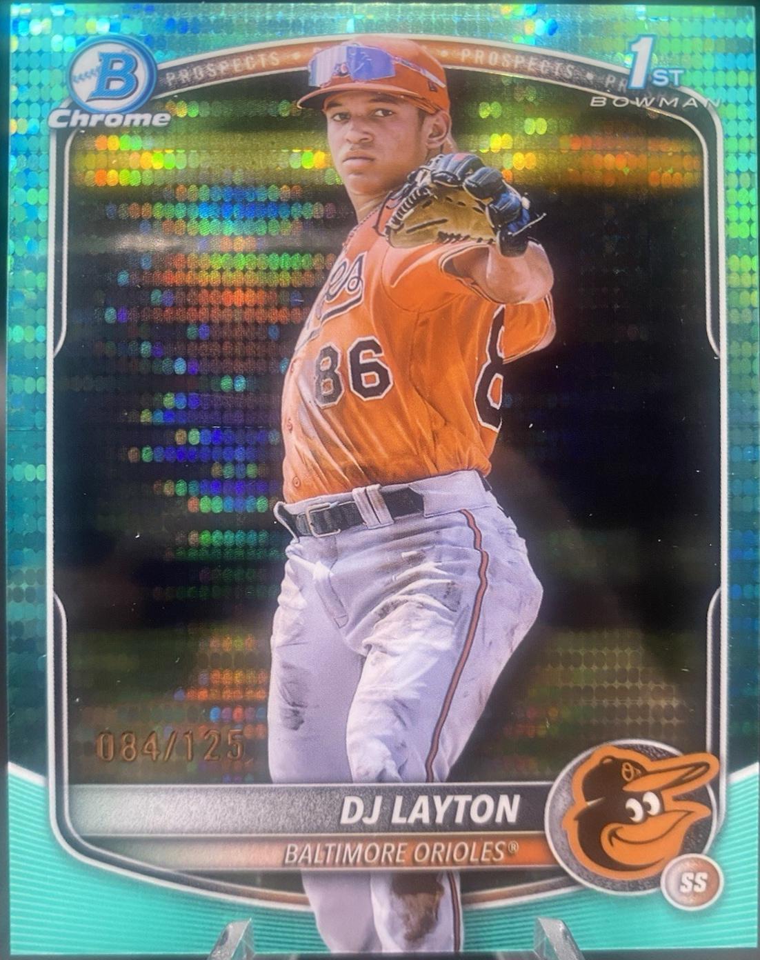 DJ Layton [Aqua Refractor] #BCP-252
