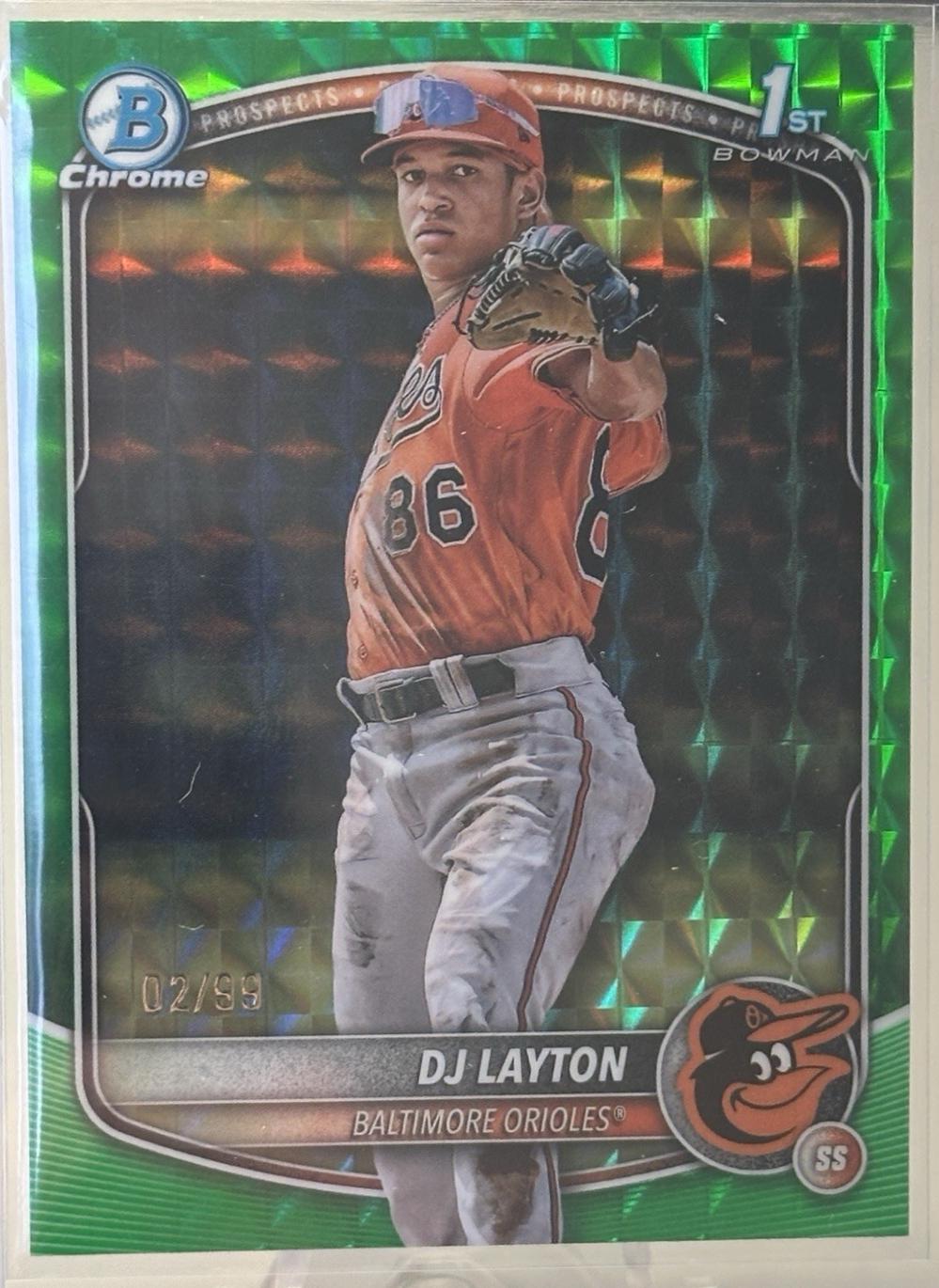 DJ Layton [Green Geometric Refractor] #BCP-252