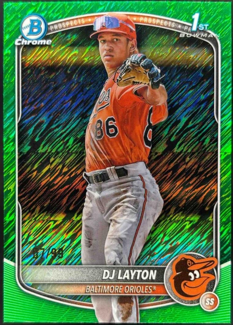 DJ Layton [Green Shimmer Refractor] #BCP-252