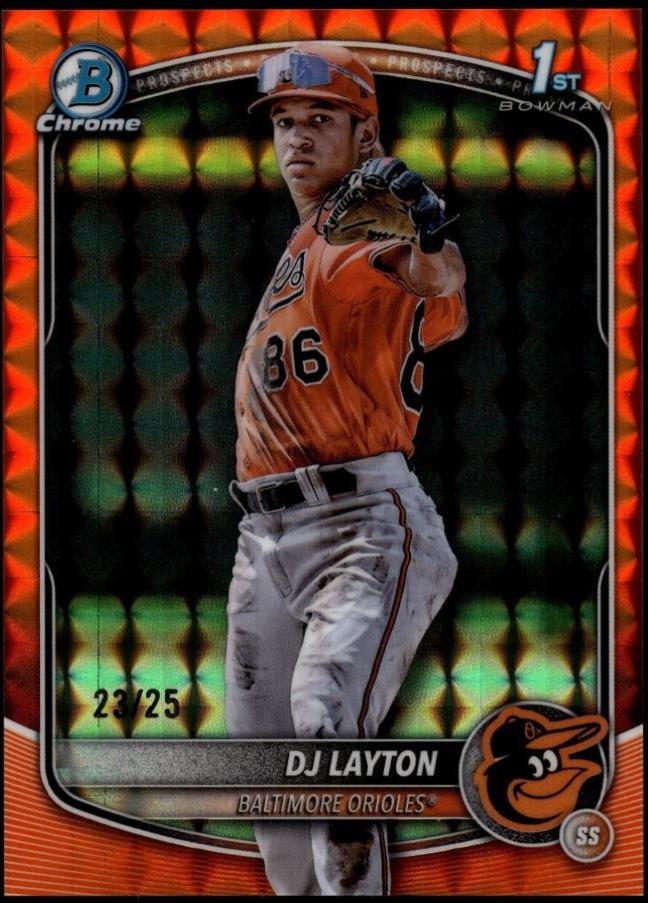 DJ Layton [Orange Geometric Refractor] #BCP-252
