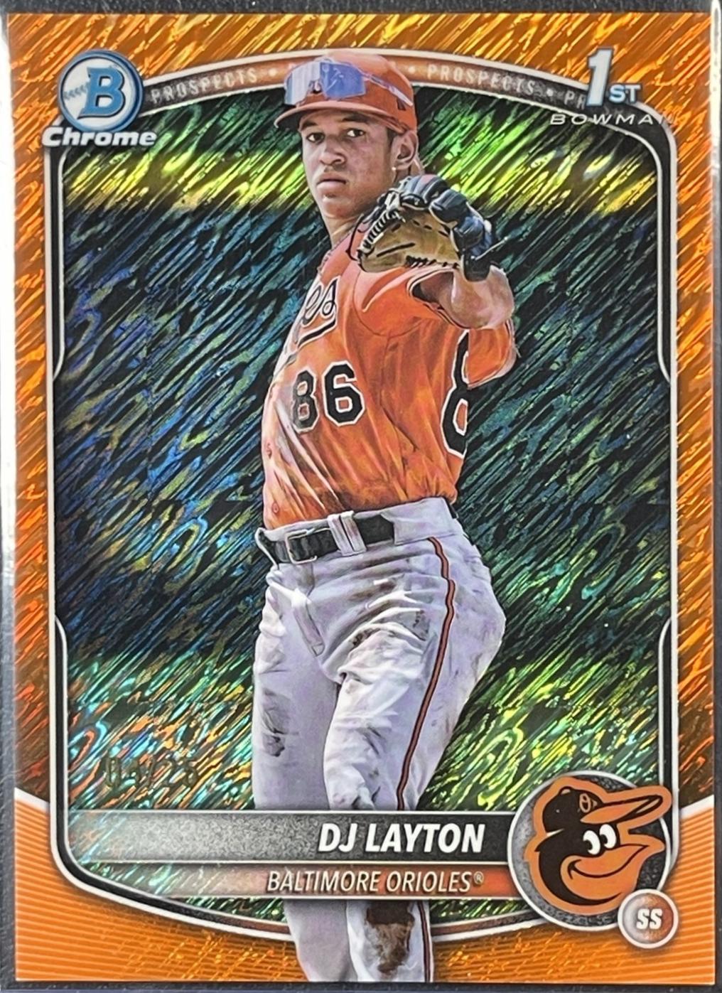 DJ Layton [Orange Shimmer Refractor] #BCP-252