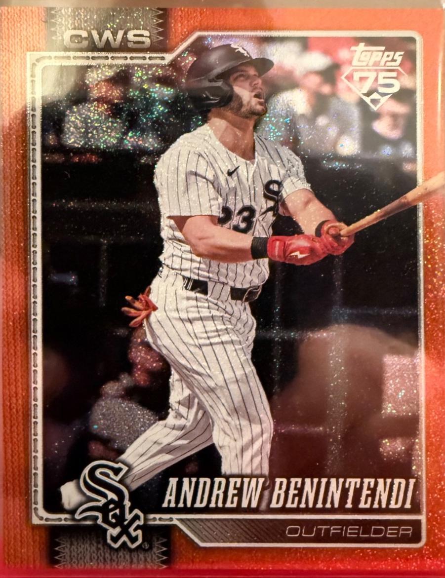 Andrew Benintendi [Orange Sandglitter] #345