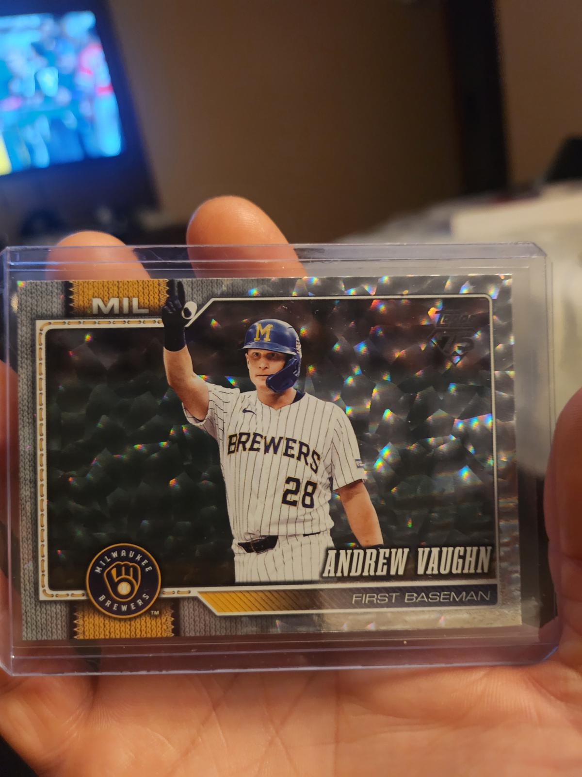 Andrew Vaughn [Silver Crackleboard] #303