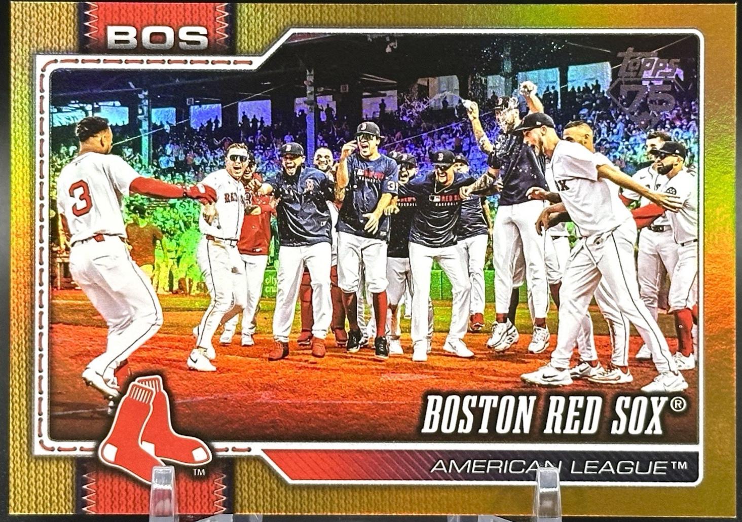 Boston Red Sox [Gold Sandglitter] #198