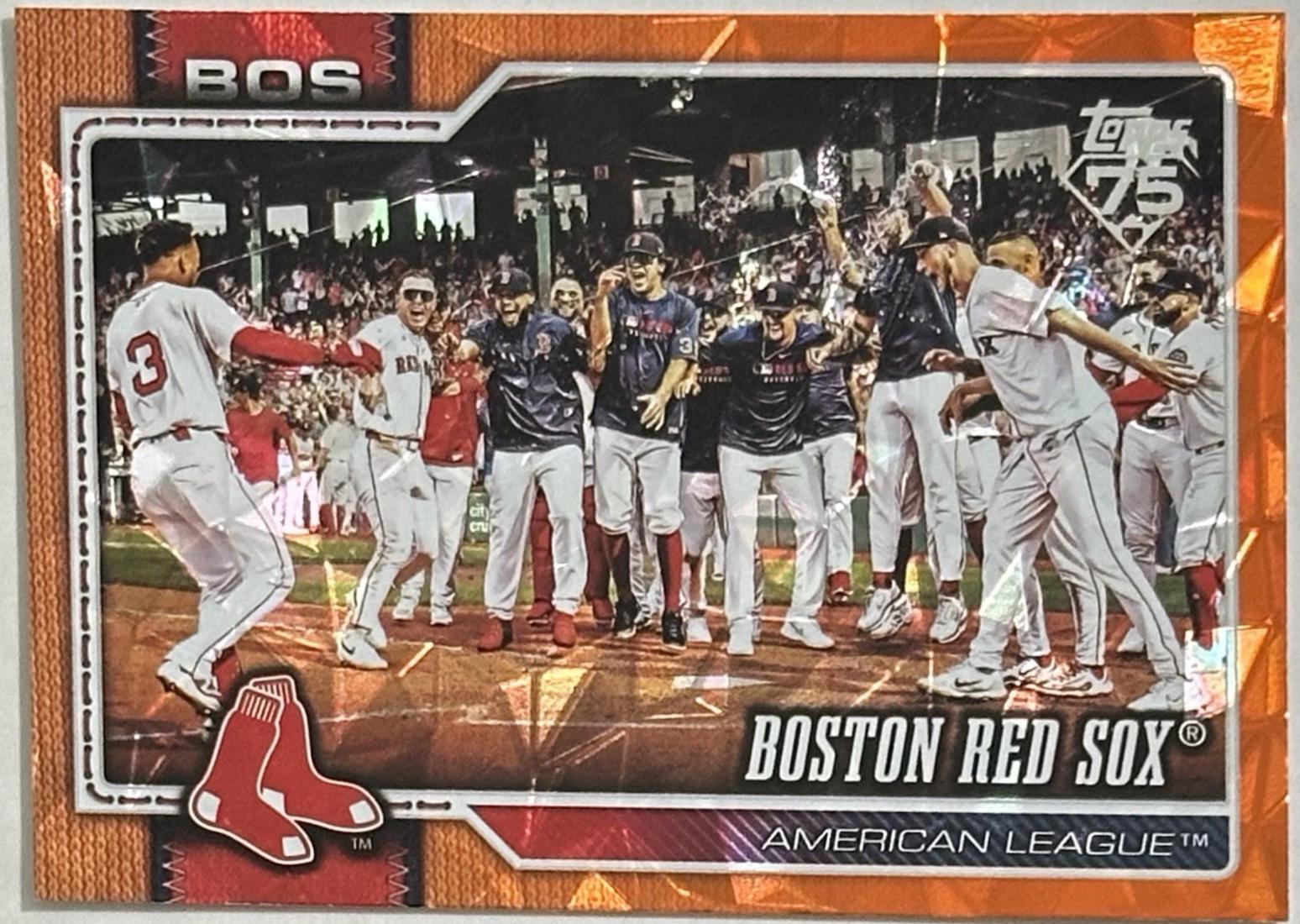 Boston Red Sox [Orange Diamante] #198