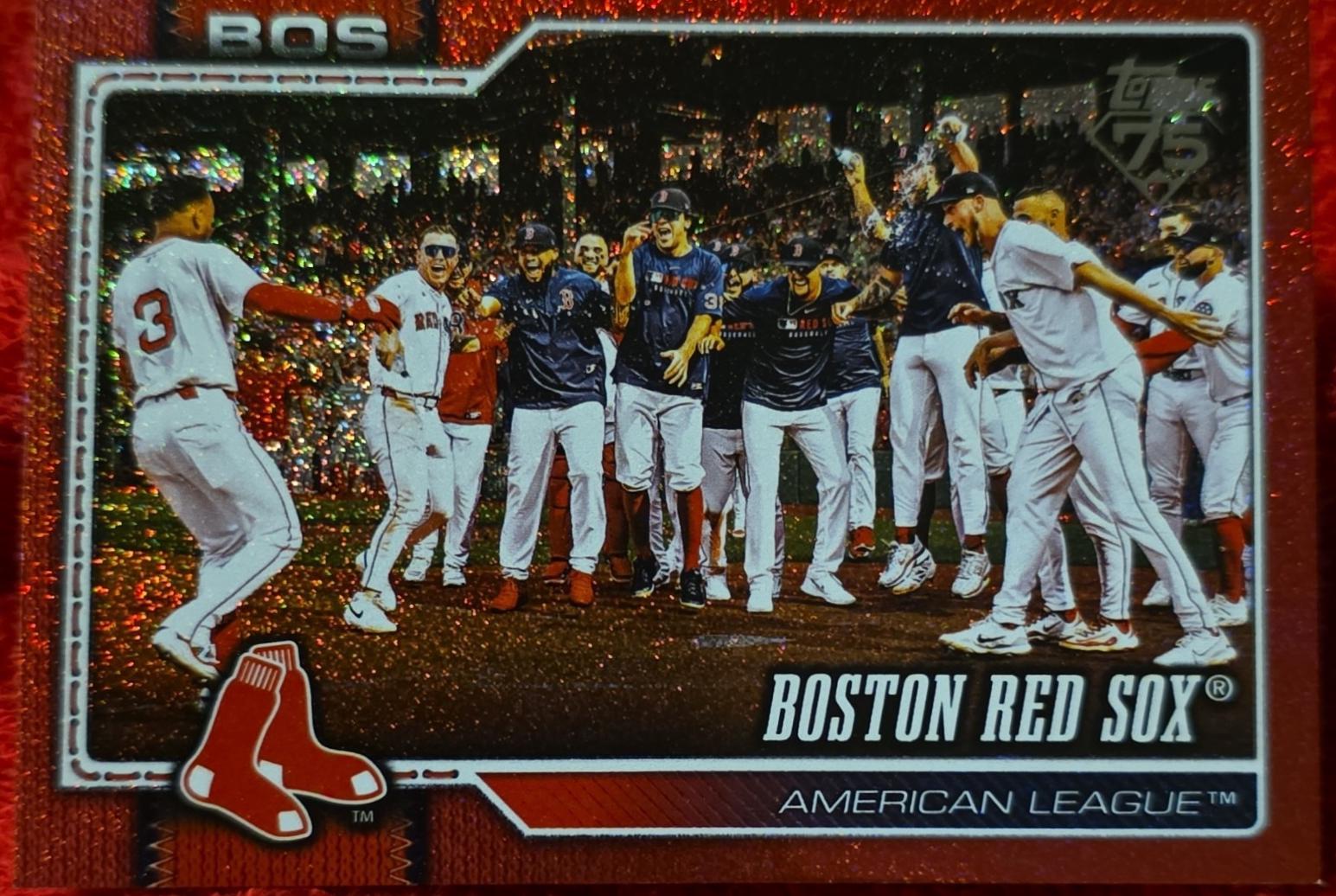 Boston Red Sox [Red Sandglitter] #198