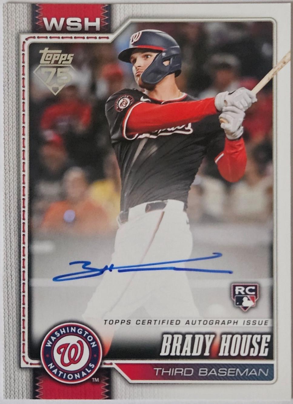 Brady House [1952 Variation Autograph] #170