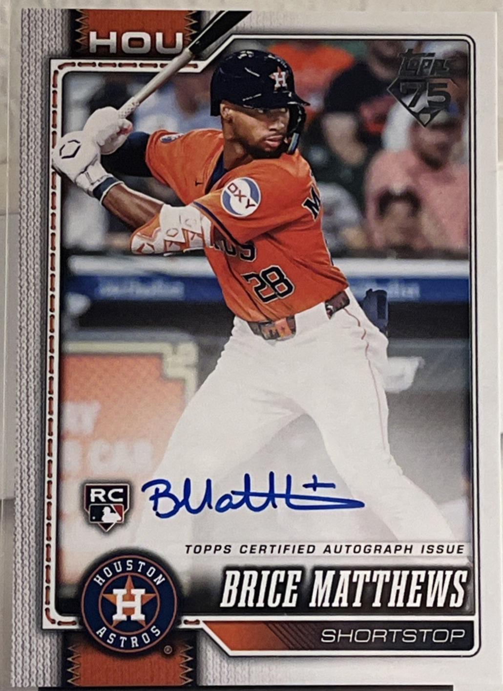 Brice Matthews [1952 Variation Autograph] #132