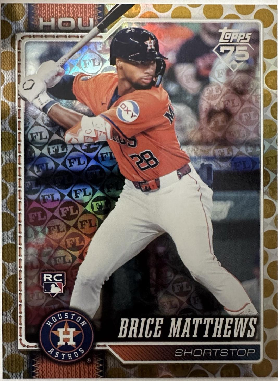 Brice Matthews [Gold Spring Training] #132
