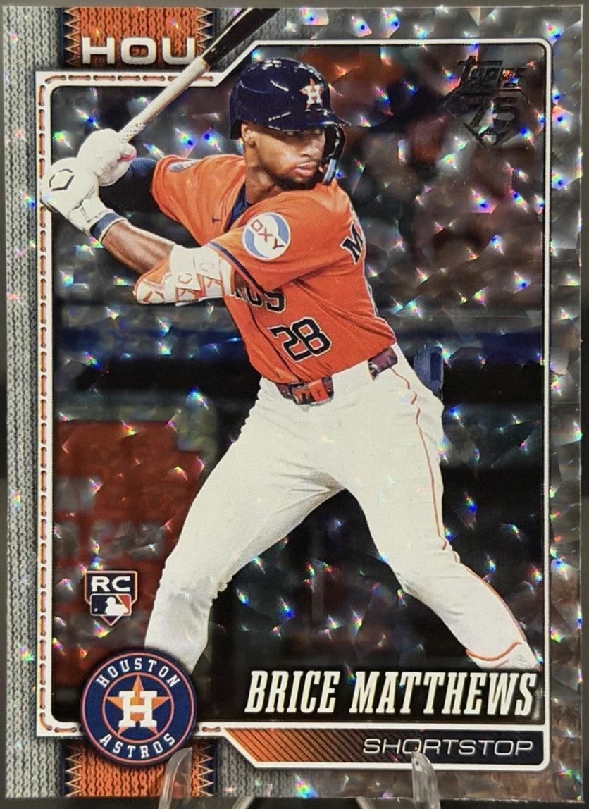 Brice Matthews [Silver Crackleboard] #132