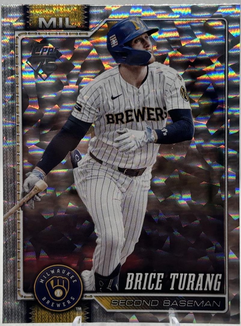 Brice Turang [Silver Crackleboard] #105