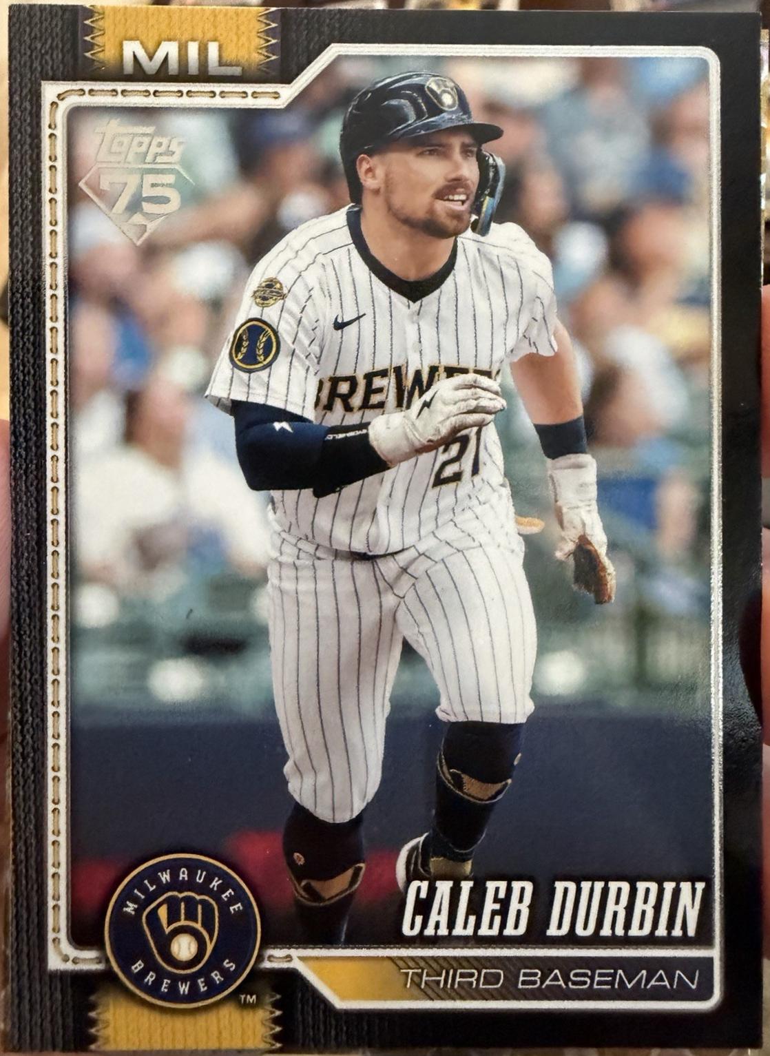 Caleb Durbin [Black Border] #297