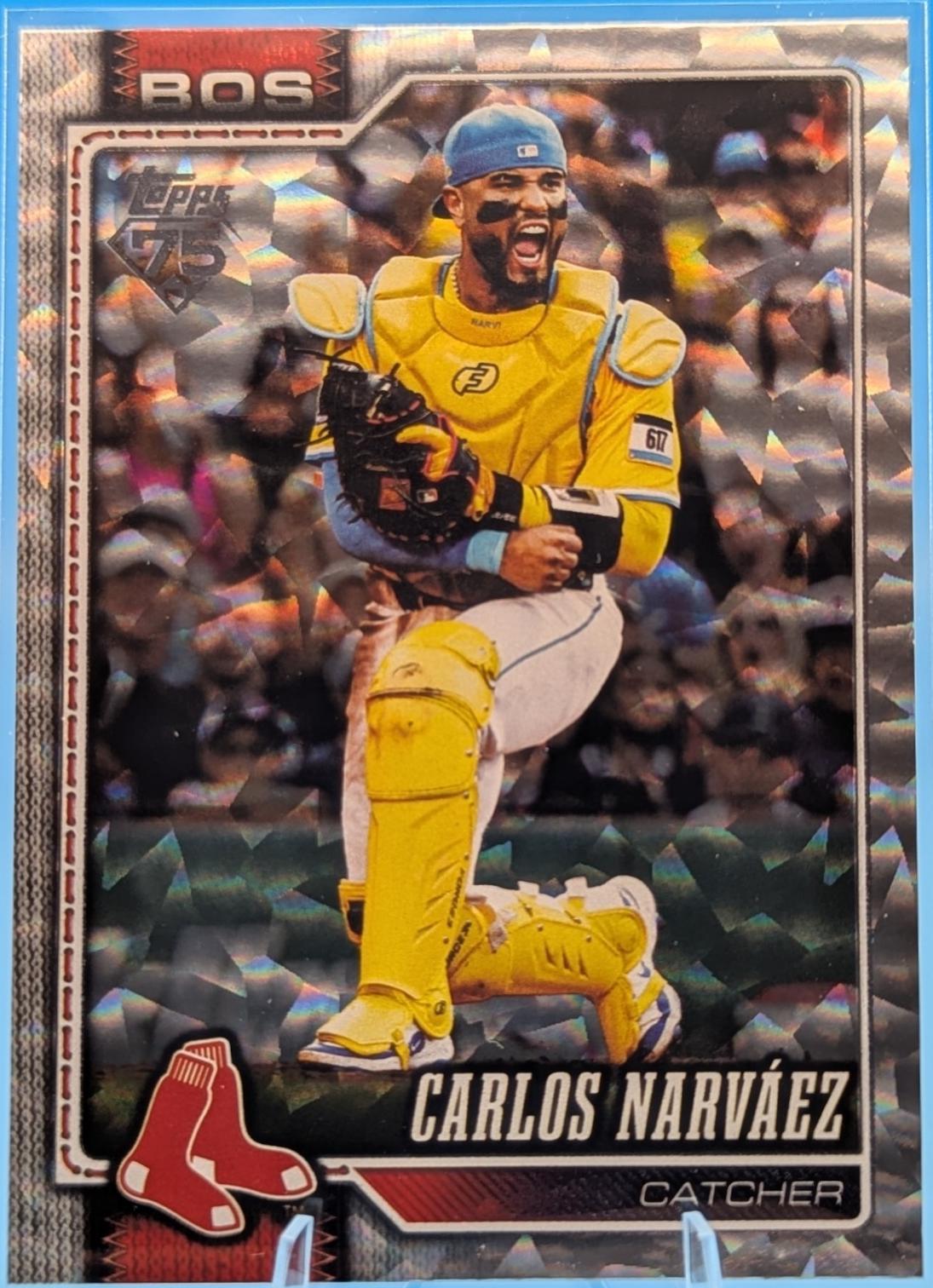 Carlos Narvaez [Silver Crackleboard] #344
