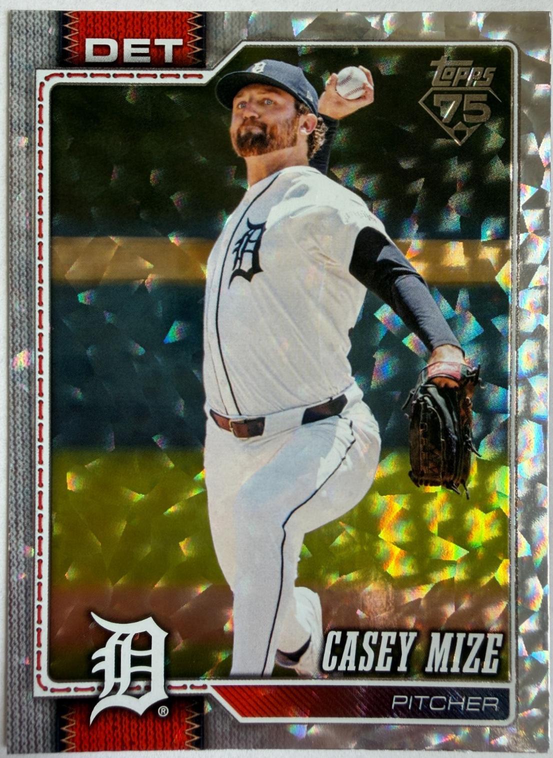 Casey Mize [Silver Crackleboard Foil Board] #16