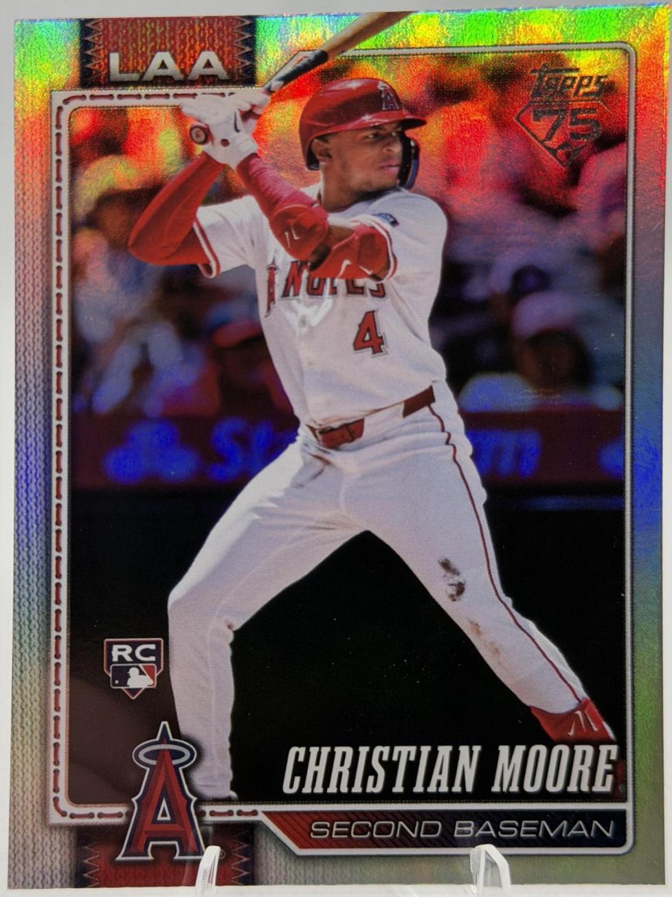 Christian Moore [Topps Foil Pattern] #147