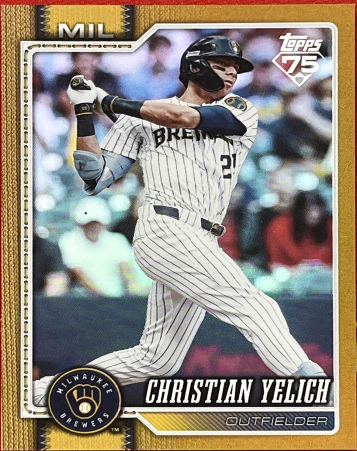 Christian Yelich [Gold Sandglitter] #154