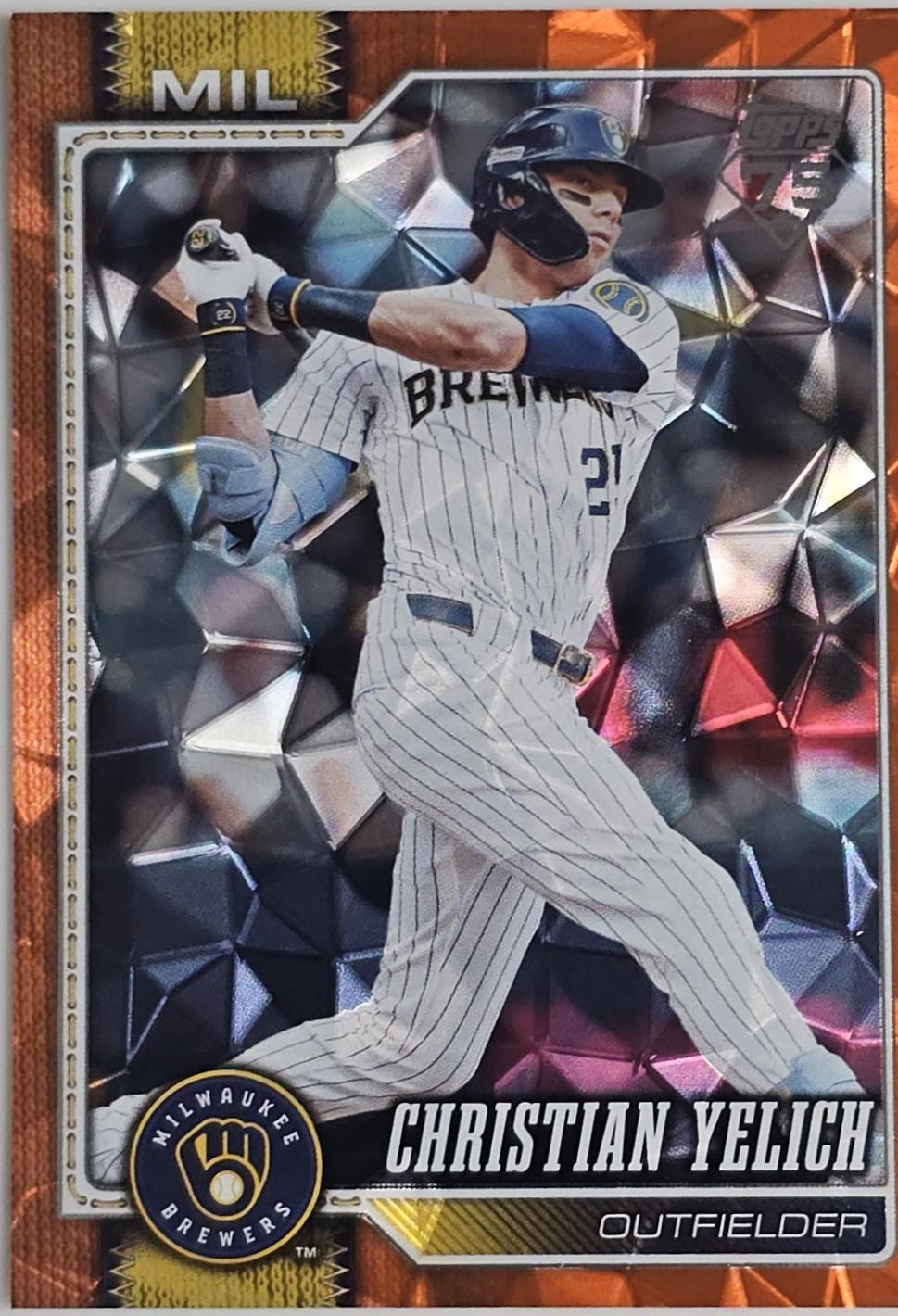 Christian Yelich [Orange Diamante] #154