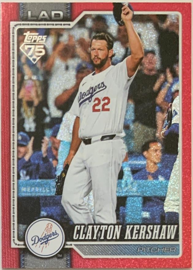Clayton Kershaw [Red Sandglitter] #22