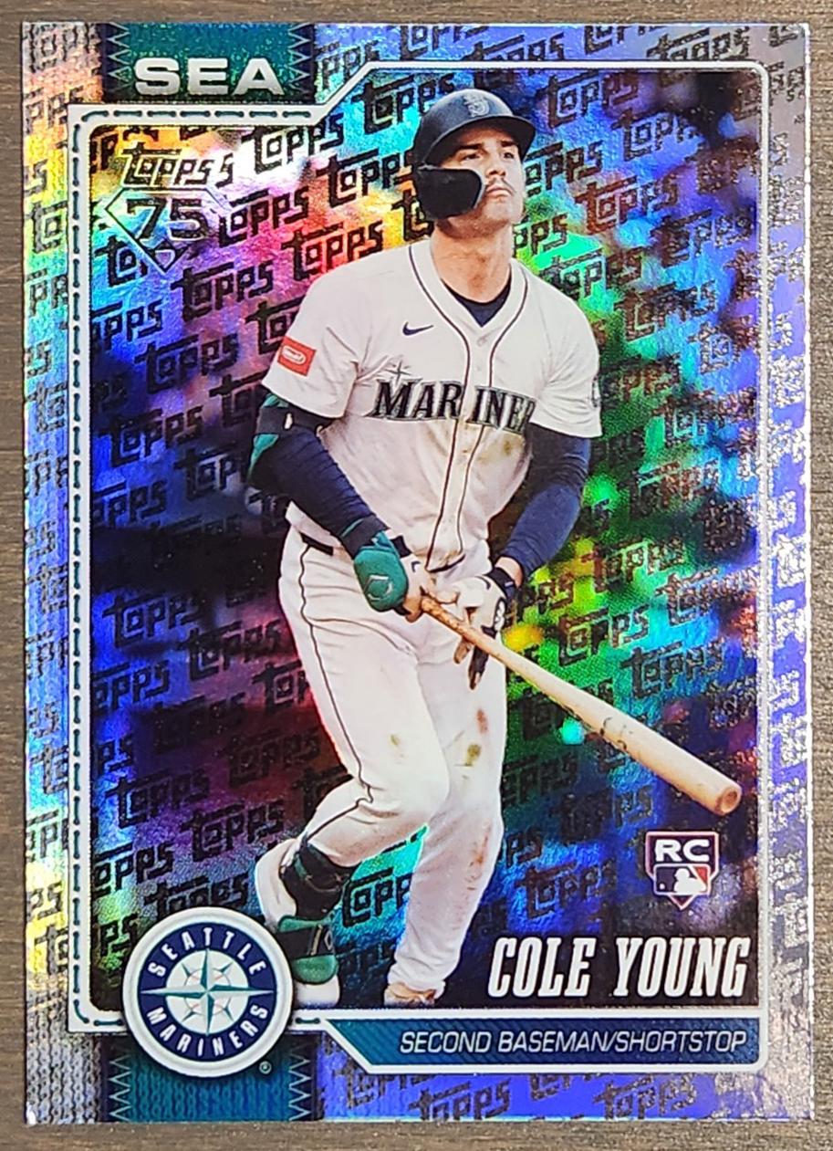 Cole Young [Topps Foil Pattern] #129