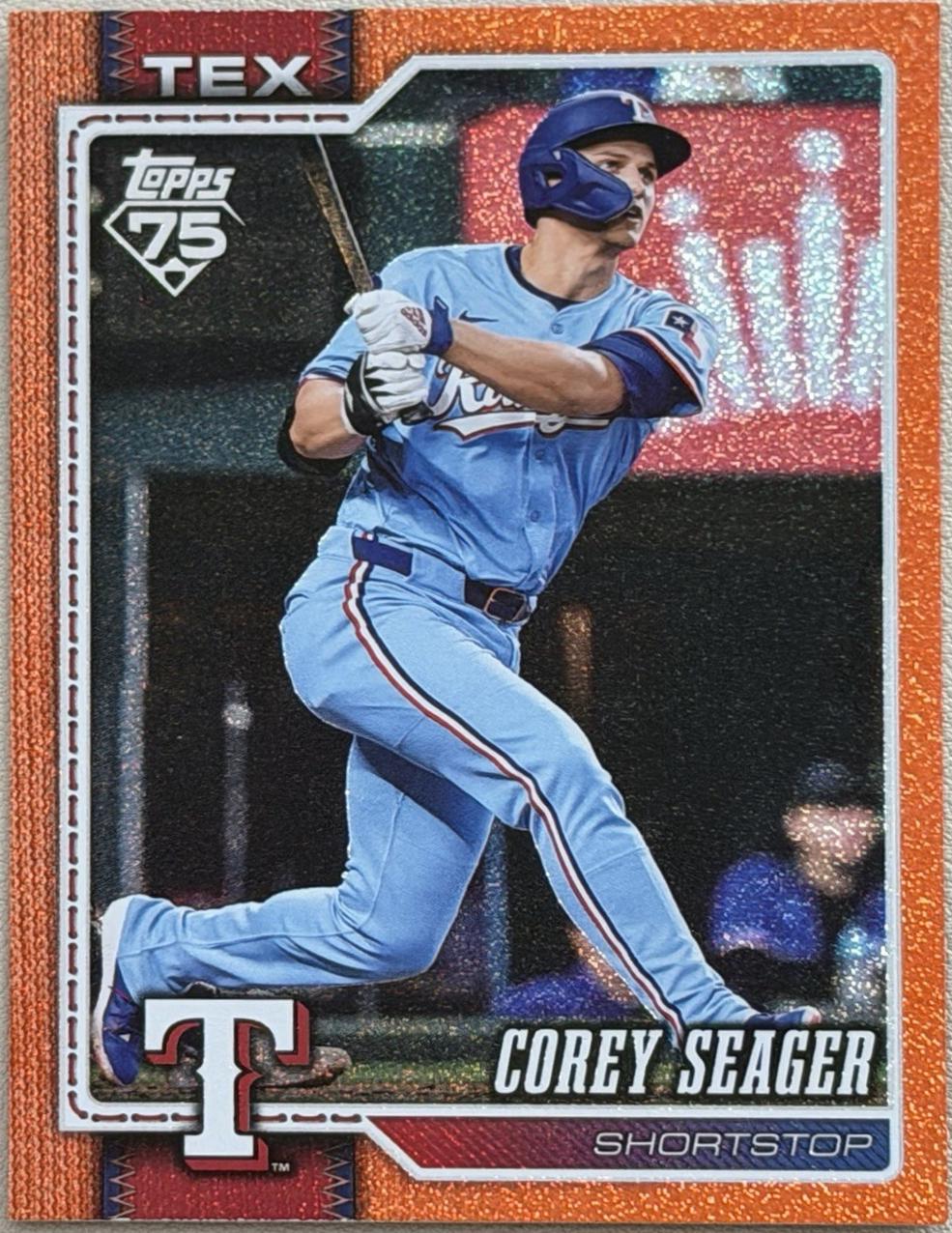 Corey Seager [Orange Sandglitter] #96