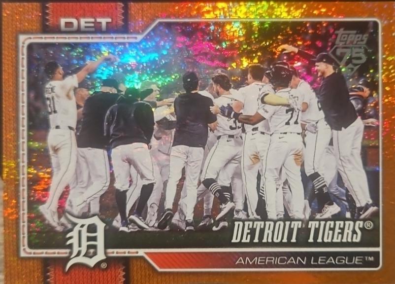 Detroit Tigers [Orange Sandglitter] #262