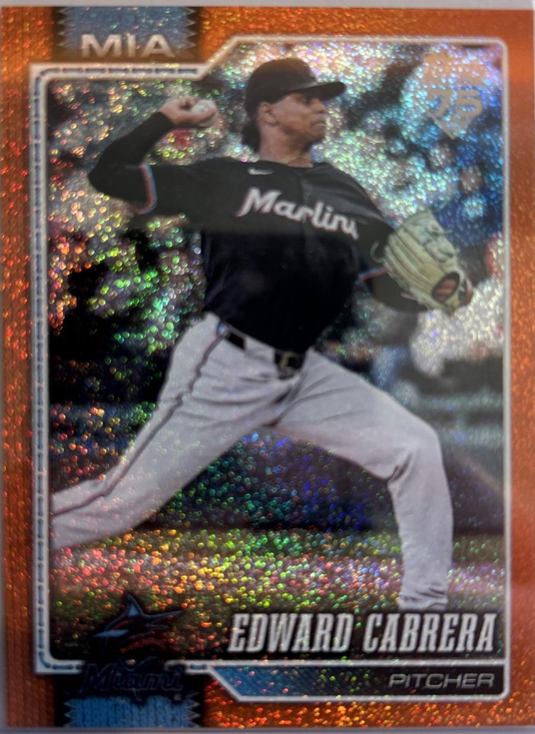 Edward Cabrera [Orange Sandglitter] #288