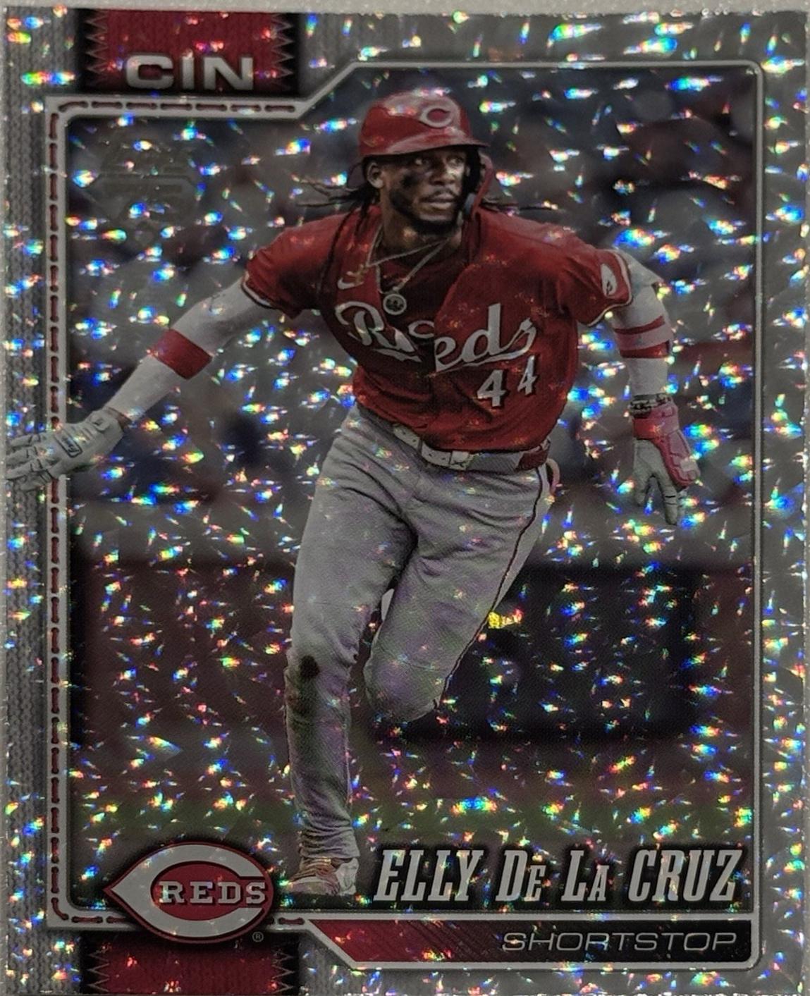 Elly De La Cruz [Silver Crackleboard] #150