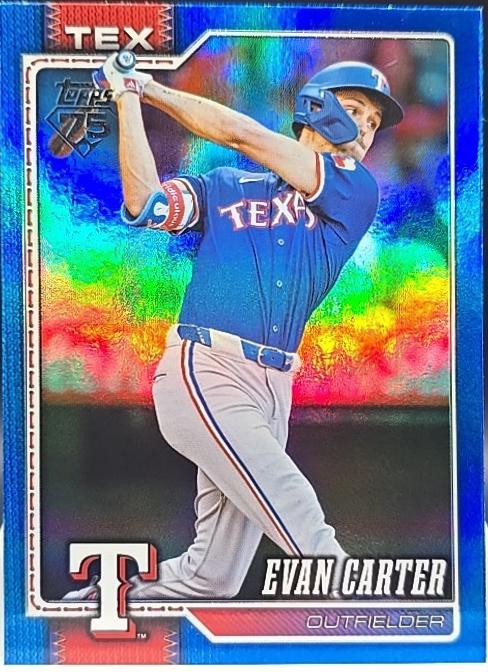 Evan Carter [Blue Rainbow] #110