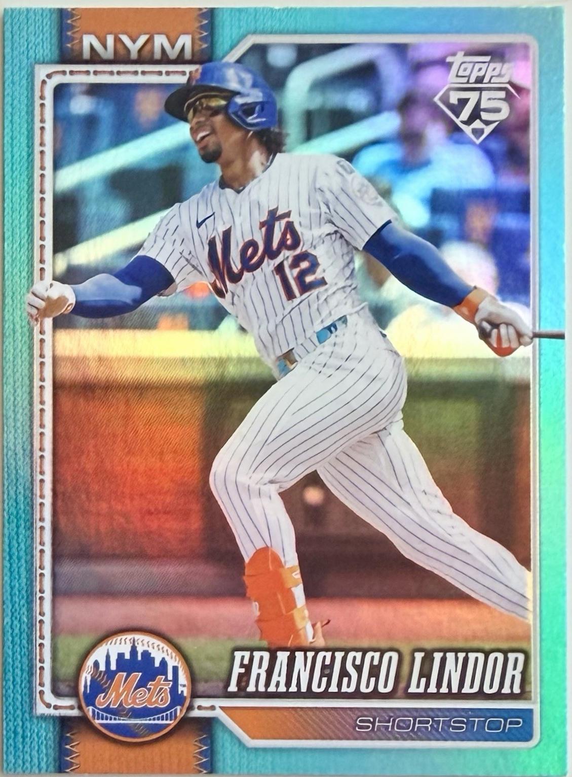 Francisco Lindor [Aqua Rainbow] #123