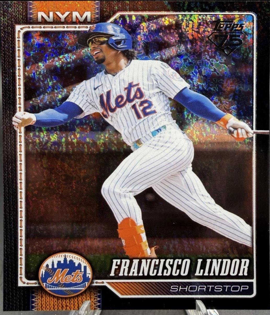 Francisco Lindor [Black Holo] #123