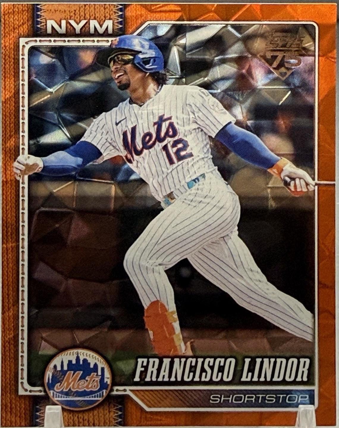 Francisco Lindor [Orange Diamante] #123