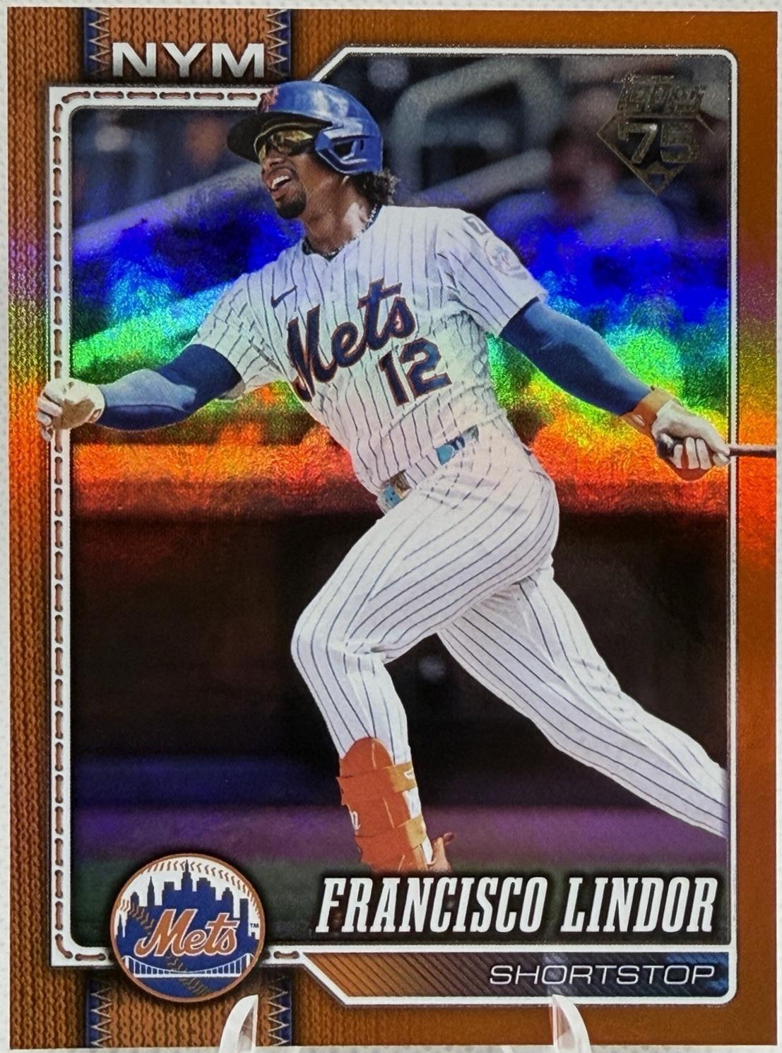 Francisco Lindor [Orange Rainbow] #123