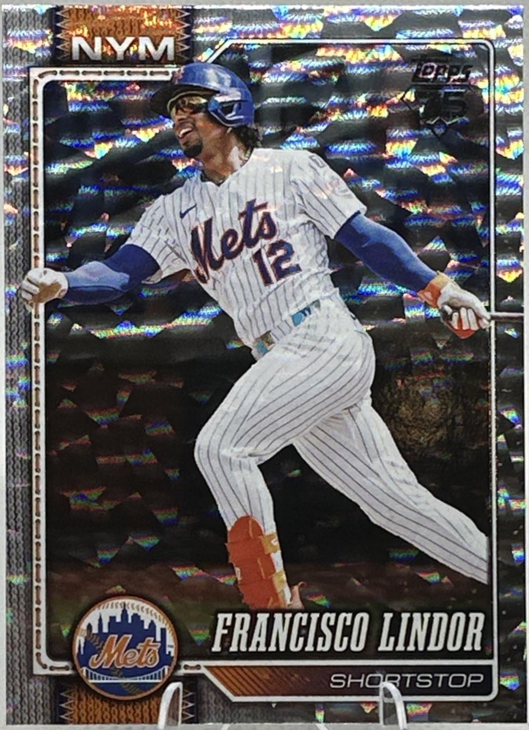 Francisco Lindor [Silver Crackleboard] #123