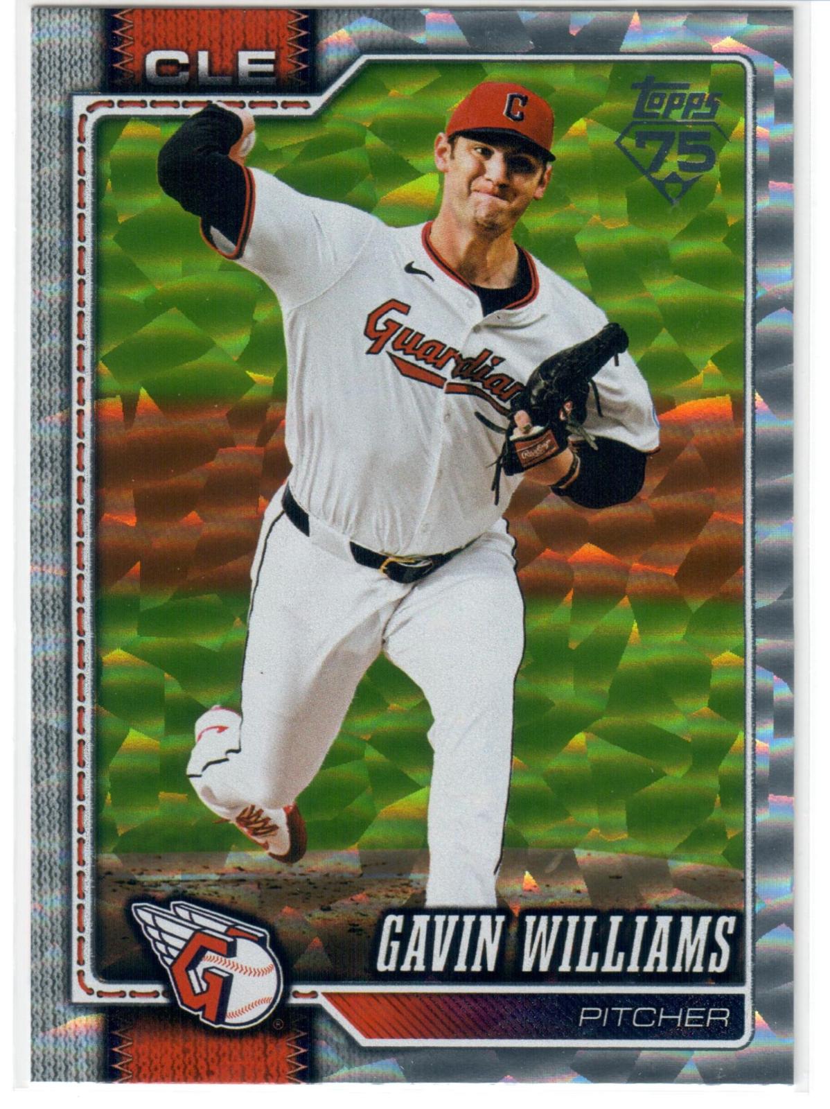 Gavin Williams [Silver Crackleboard] #254