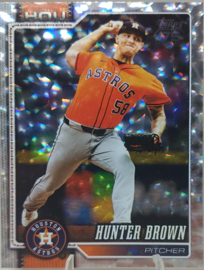 Hunter Brown [Silver Crackleboard] #264