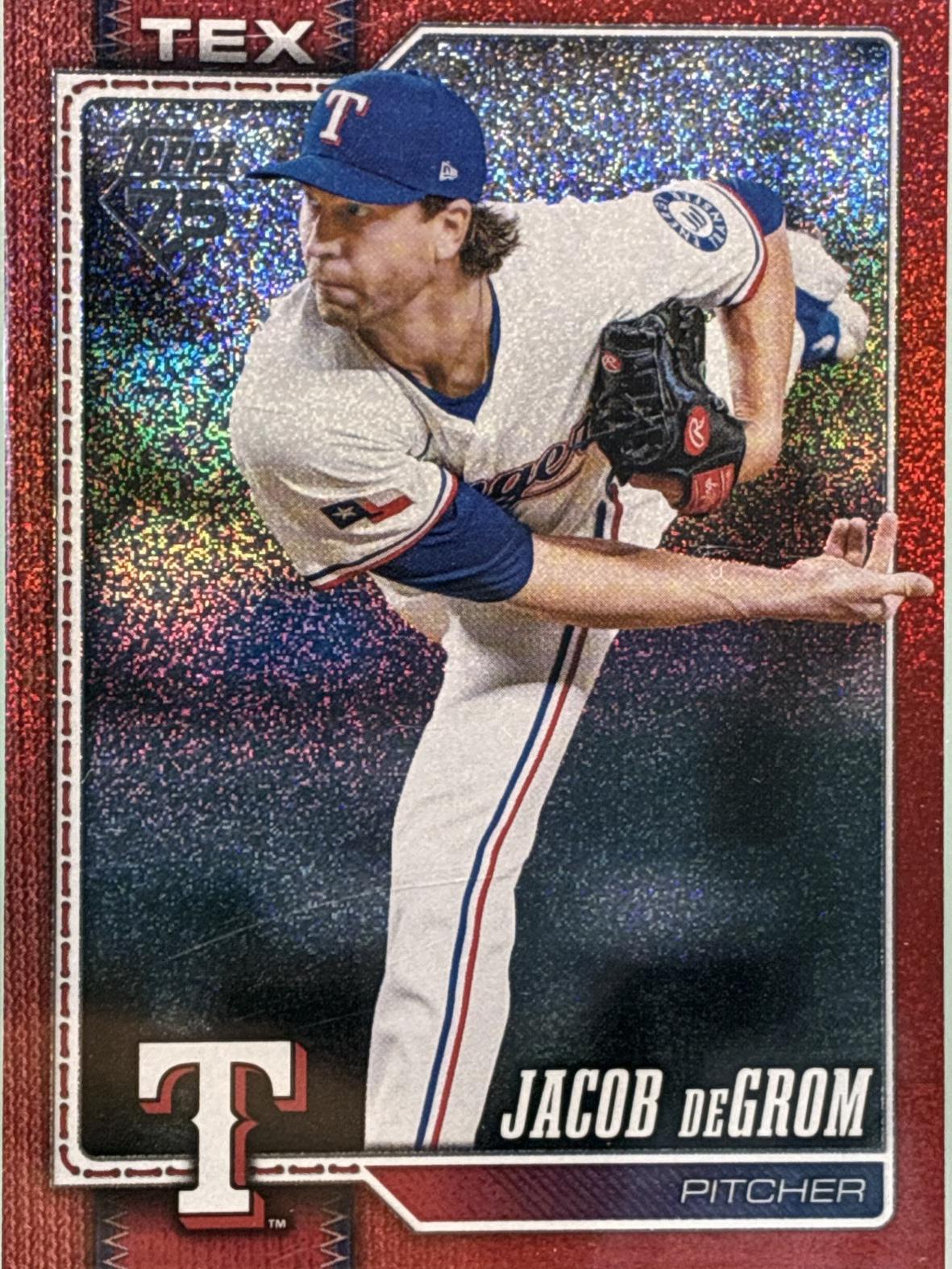 Jacob deGrom [Red Sandglitter] #99