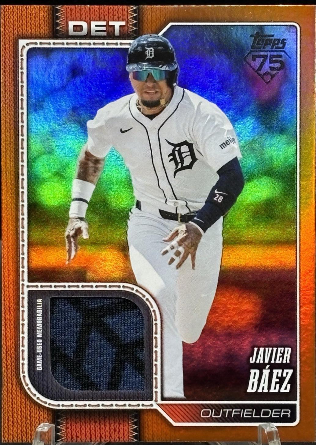 Javier Baez [Orange Sandglitter] #144